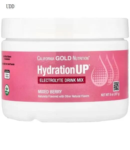 California Gold Nutrition, HydrationUP, электролиты с ягодным вкусом, 227 г (8 унций)