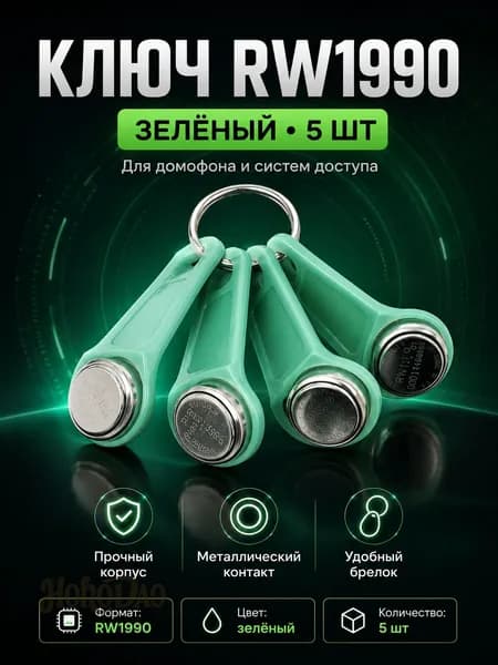 Ключи RW1990 для домофона, 5 шт, 5 цветов, для систем доступа