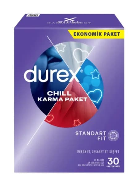 Durex Chill Презервативы с охлаждающим эффектом, 30 шт