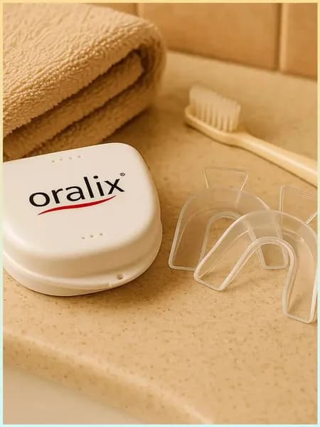 Капа термопластичная для реминерализации или отбеливания зубов ORALIX в футляре