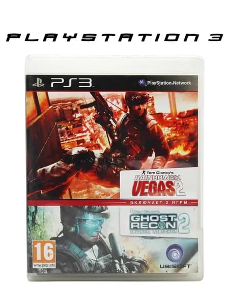 Игра Tom Clancy Rainbowsix Vegas2-Ghost Recon2 (PlayStation 3, Оригинальный)