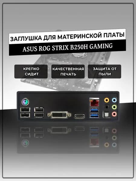Заглушка для материнской платы ASUS ROG STRIX B250H GAMING