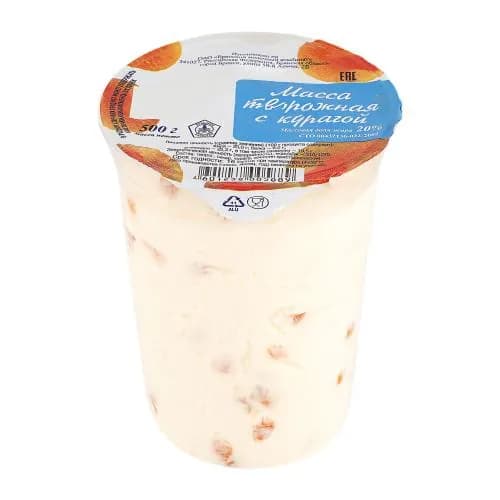 Масса творожная Брянский МК с курагой 20% 500г