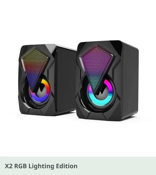 X9 компьютерные колонки настольные для ПК и ноутбука USB мини мультимедийные проводные сателлиты