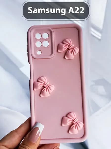 Чехол на Samsung A22 бантики