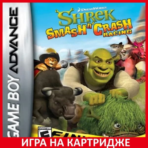 Игра Shrek Smash n Crash Racing (GBA)