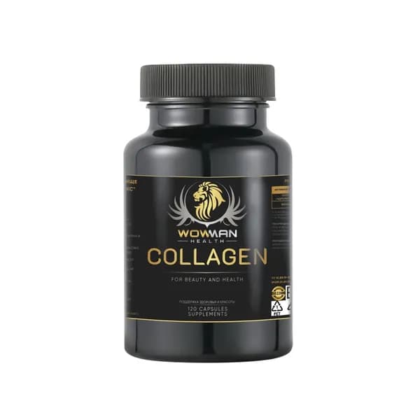 Коллаген комплекс (Collagen complex capsules) с витамином C, здоровые волосы и кожа у мужчин и женщин, 120 капсул