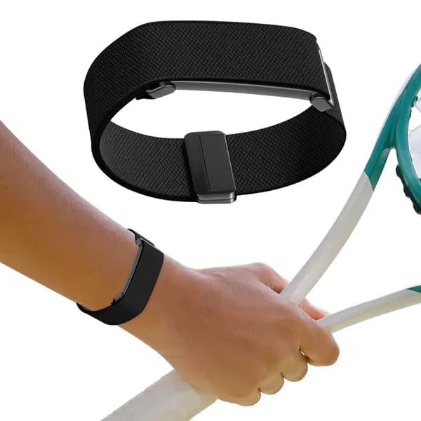 Магнитный нейлоновый ремешок для Google Fitbit Air чёрный