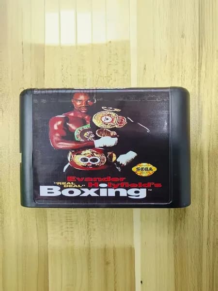 Игровой картридж для приставки 16 bit: Evander Holyfield's Real Deal Boxing (без коробки)