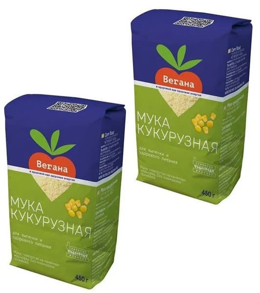 Вегана мука кукурузная 450 гр., 2шт.