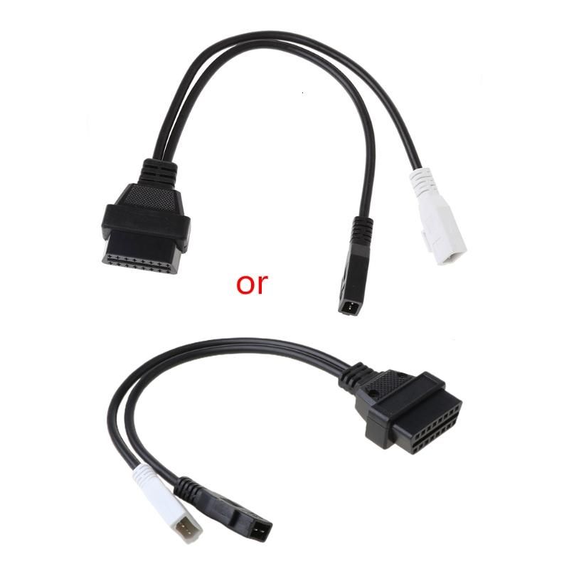 Переходник OBD2: 2 2 16 pin, женский, для VAG, Черный