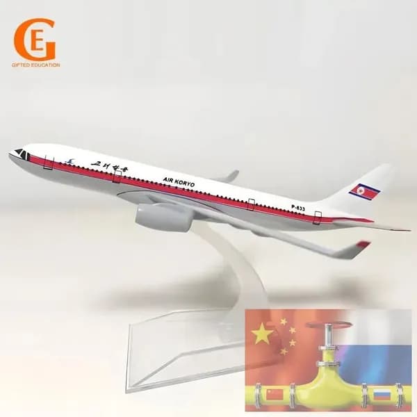 Металлическая Модель Самолета TU-204 P-633 Северная Корея, Советских Air KORYO Литая Коллекционная