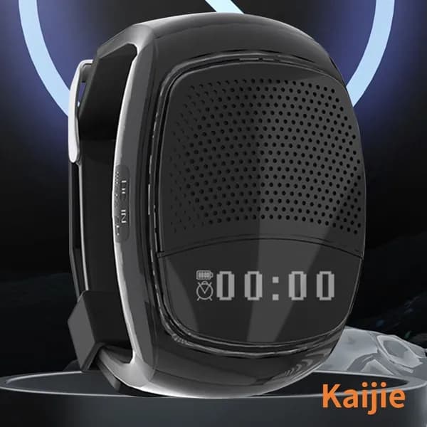 Bluetooth колонка на руку велосипедная с дисплеем B90 чёрная