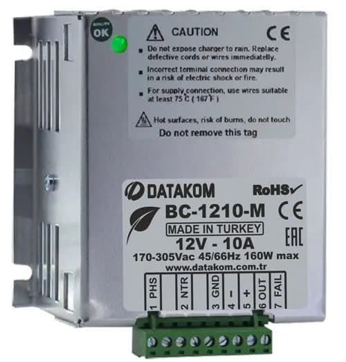 BC-1210-M Зарядное устройство (12В, 10А, 220-240В)