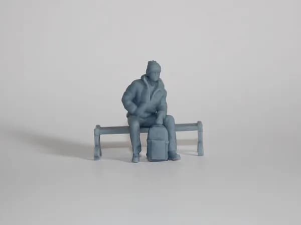 "Антон" Фигурка в масштабе 1:43 для диорам и макетов.Только фигурка.