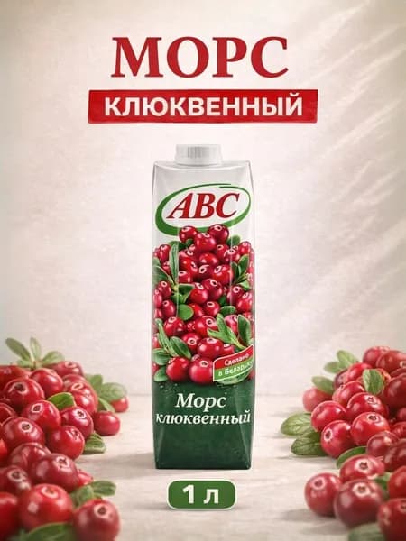 Морс Клюквенный АВС 1 литр