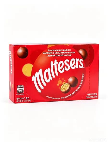 Maltesers 90г Молочный шоколад с хрустящим солодовым центром