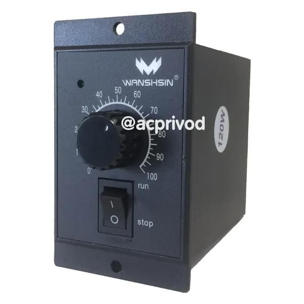 WS-P (25W) регулятор оборотов асинхронного двигателя с тахогенератором 25 Вт, 220, однофазный частотный преобразователь WANSHSIN