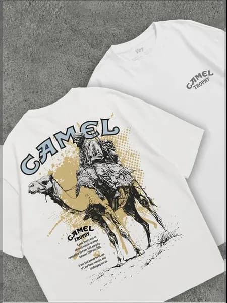 Футболка оверсайз с принтом Camel
