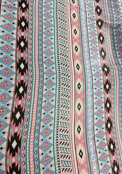 Ткань для шитья и дома Шифон MILANO CHIFFON 95 г/м2., отрез 1 м. Ш 150см,print цвет(УЗОРЫ МАЙЯ).