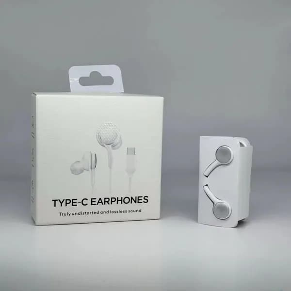 Наушники проводные с микрофоном Наушники проводные Type-C, USB Type-C, белый