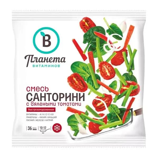 Овощная смесь Санторини с вялеными томатами Планета Витаминов 350г
