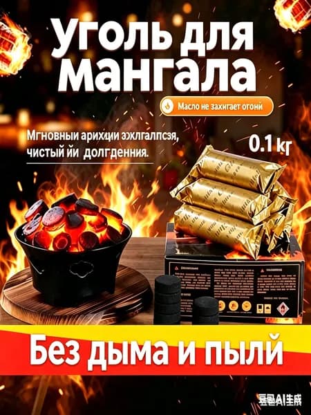 Уголь Древесный 0.1 кг