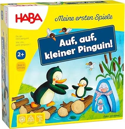 Детская настольная игра Haba - "Беги, беги, маленький пингвин!", от 2 лет - 1307056001