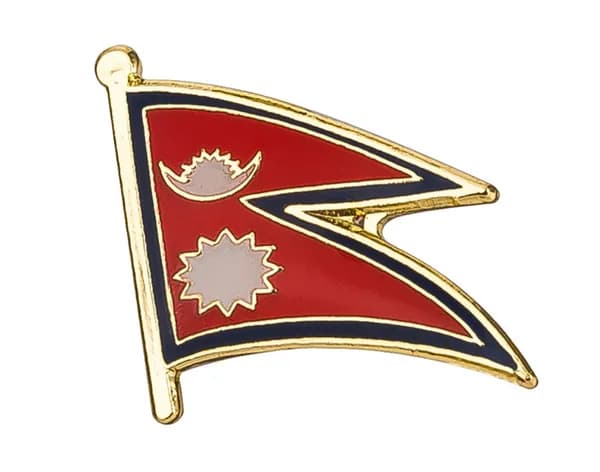 Значок. Флаг Непала / Nepal