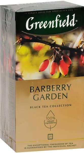 Greenfield Чай в пакетиках Barberry Garden 25х1,5, 1 уп