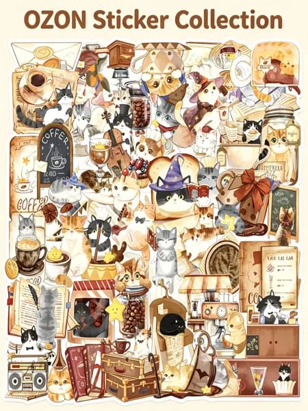 Наклейки, листов: 50