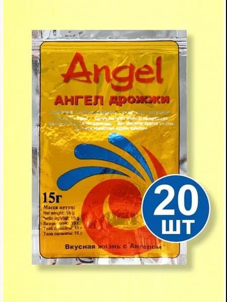 Дрожжи Angel для выпечки 15 гр х 20 шт