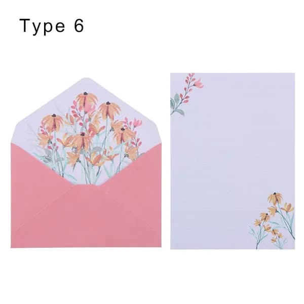6PCS/Set Письмо конверты набор