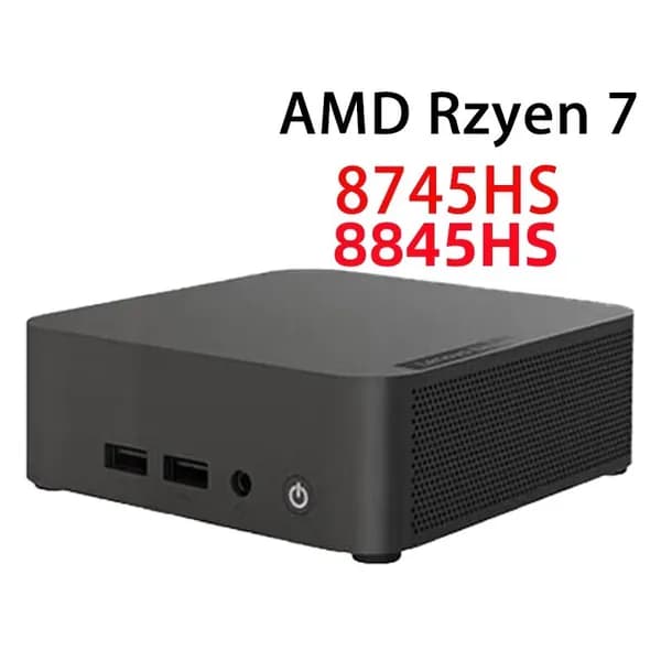 Мини-ПК (AMD Ryzen 7 8845HS, RAM Отсутствует, AMD Radeon, Windows), черный матовый
