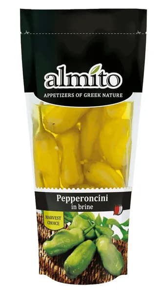 Перец пепперончини маринованный в рассоле ТМ ALMITO 250мл/250г дойпак