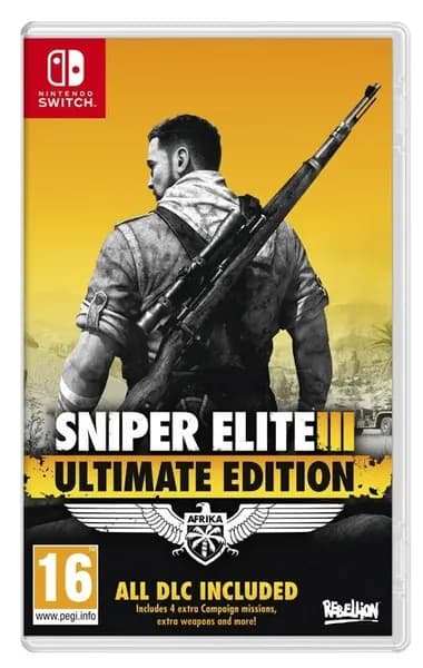 Игра NINTENDO для Switch Sniper Elite 3 Ultimate Edition (Nintendo Switch, Русская версия)