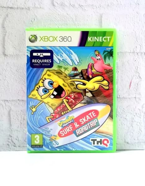 SpongeBob SquarePants Surf & Skate Roadtrip Английский язык Видеоигра на диске Xbox 360. Товар уцененный