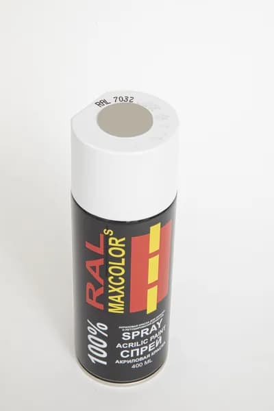 Спрей RAL Maxcolors 7032 Pebble Grey Acrilico серый глянец, 400мл