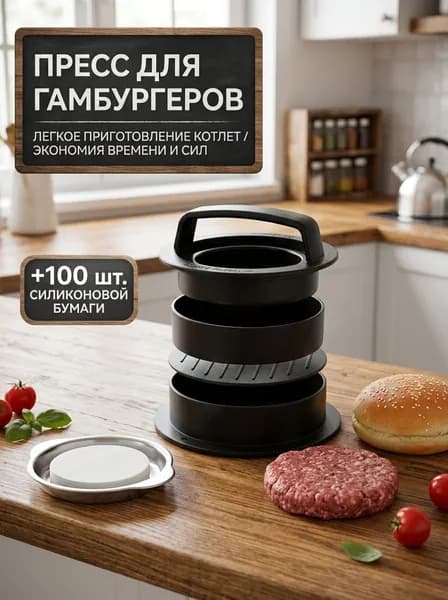 Пресс для Бургеров, гамбургеров/ Форма для Котлет и сырников.