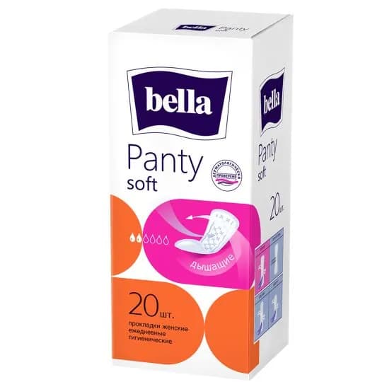 Прокладки ежедневные гигиенические Bella Panty soft (без запаха) №20