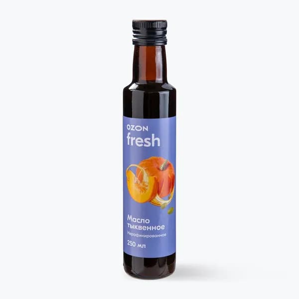 Масло тыквенное Ozon fresh, нерафинированное, 250 мл