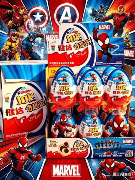 Киндер Джой Kinder Joy Чудо Яйцо Марвел Marvel, 1 шт, шоколадное яйцо с сюрпризом игрушкой для детей