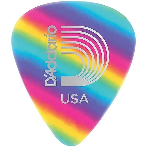 Медиатор D'Addario Classic Celluloid Rainbow 0.70мм