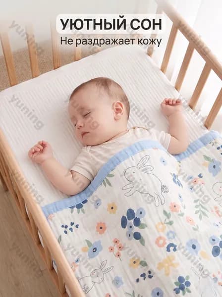 Плед 110x110 см софт двусторонний, жаккардовый 3d-эффект синий