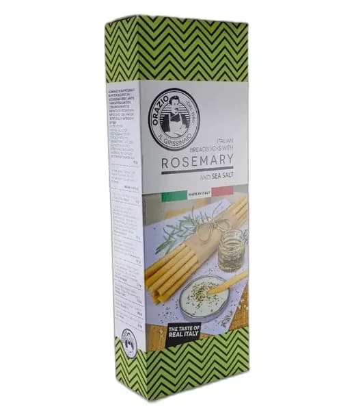 Гриссини с розмарином и морской солью ROSEMARY and sea Salt, Orazio il Grissinaio, 120 г, Италия