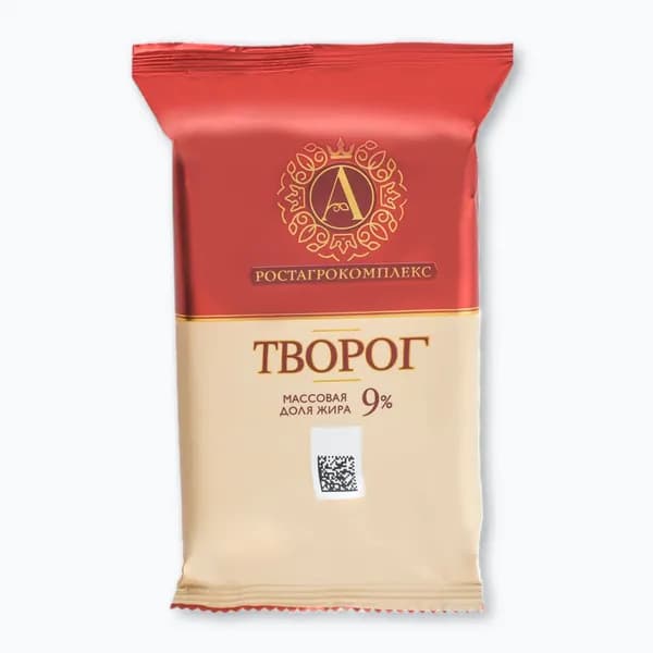 Творог 9%, 180 г, А.РОСТАГРОКОМПЛЕКС