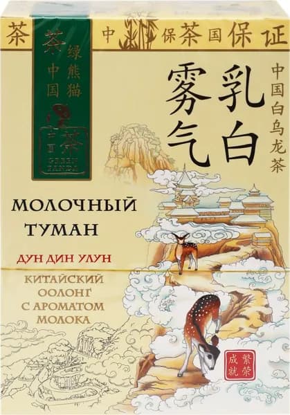 ЗЕЛЕНАЯ ПАНДА Чай зеленый Молочный туман оолонг листовой, 100 г.