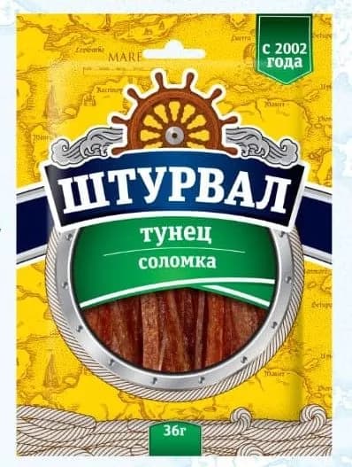 Тунец солено-сушеный 36г Штурвал