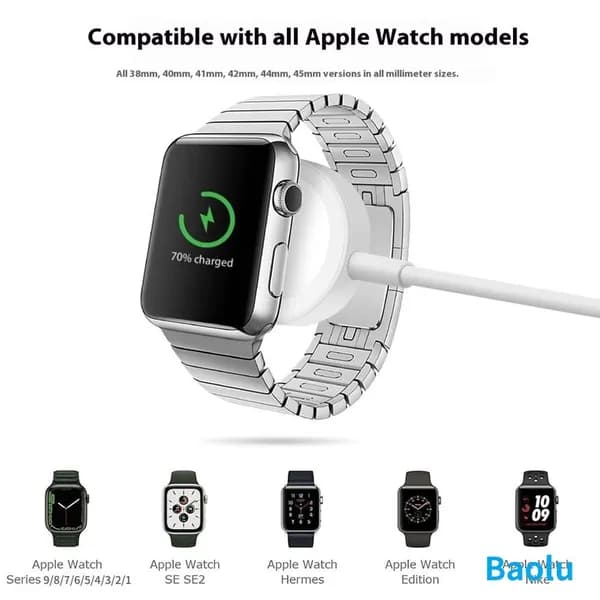 Беспроводное зарядное устройство для Apple Watch с магнитным креплением и USB-C