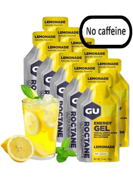 Гель энергетический GU Energy Roctane с Бета-аланином (без кофеина) Лимонад 10шт х32гр